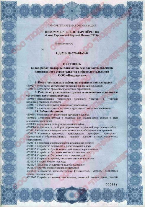 Свидетельство СРО